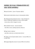 NURSING 185 EXAM 2 PREMIUM REVIEW SET 2026 TESTED MATERIALS
