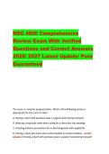 NSG 4800 Comprehensive Review Exam With Verified Questions and Correct Answers 2026&sol; 2027 Latest Update&sol; Pass Guaranteed 