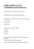 NURSING ASSISTANT CNA 2026 COMPREHENSIVE CERTIFICATION EXAM