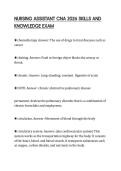 NURSING ASSISTANT CNA 2026 SKILLS AND KNOWLEDGE EXAM