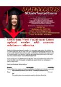 COUN 6215 Week 7 2026-2027 Latest updated version with accurate solutions &plus; rationales 