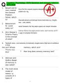 Cognitive Psychology D570 Question and answers rated A&plus; 2025&sol;2026
