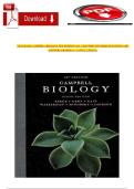 Campbell Biology 9th Edition Test Bank&comma; Complete Coverage of All Chapters&comma; Latest Update&comma; Graded A&plus;