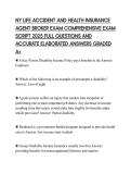 NY LIFE ACCIDENT AND HEALTH INSURANCE AGENT BROKER EXAM COMPREHENSIVE EXAM SCRIPT 2025 FULL QUESTIONS AND ACCURATE ELABORATED ANSWERS GRADED A&plus;