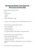 Microbiology Midterm Exam Questions With Correct Answers 2026