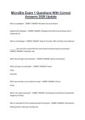 MicroBio Exam 1 Questions With Correct Answers 2026 Update