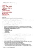 GALEN COLLEGE PHM NUR 210 Unit 4 Review QUESTIONS AND ANSWERS ALREADY GRADED A&plus;
