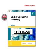 Basic Geriatric Nursing 8th Edition &lpar;2026&rpar; &ndash; Williams &ndash; Test Bank PDF