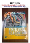 Statistical Reasoning for Everyday Life Test Bank 5th Edition &vert; Bennett&comma; Briggs & Triola