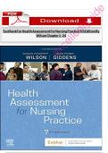 Test Bank for Health Assessment for Nursing Practice 7th Edition by Wilson &vert; RN Exam Questions with Verified Answers &vert; 100&percnt; Guaranteed Pass