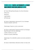NURS 5334 TOPIC AUTHORITY & PREP DOCUMENT SECURE RESULT 2026