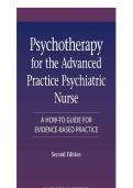 TEST BANK for Psychotherapy for the Advanced Practice Psychiatric Nurse 3rd Edition A How-To Guide for Evidence-Based Practice by Kathleen Wheeler&period; ISBN 9780826193896