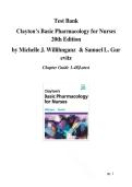 Clayton&rsquo;s Basic Pharmacology for Nurses &lpar;20th Edition&rpar; &ndash; Verified Test Bank Resource
