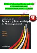 Test Bank for Essentials of Nursing Leadership and Management 8th Edition &vert; Actual Exam Questions with Verified Correct Answers &vert; 100&percnt; Guaranteed Pass A&plus; Guide