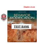 Behavior Modification&colon; What It Is and How to Do It 12th Edition &lpar;2026&rpar; &ndash; Martin &ndash; Test Bank PDF