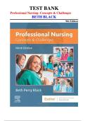 Professional Nursing&colon; Concepts & Challenges Test Bank 9th Edition &vert; Black