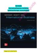 Test Bank for International Business 3rd Edition by Michael Geringer & Jeanne McNett &vert; Actual Exam Questions with Verified Correct Answers &vert; 100&percnt; Guaranteed Pass A&plus; Guide