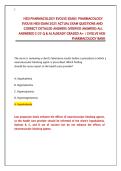 HESI Pharmacology Evolve Exam Test Bank 2025 &vert; 125 Verified Questions & Answers