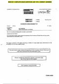 MNB1601 COMPLETE EXAM QUESTIONS AND 100&percnt; CORRECT ANSWERS