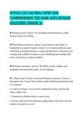 NYSTCE CST 245 FINAL PAPER 2026 COMPREHENSIVE TEST BANK WITH DETAILED SOLUTIONS GRADED A&plus;