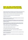 EDUC 1301 FINAL EXAM QUESTIONS AND ANSWERS WITH EXPLANATIONS