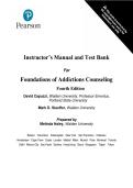 Test Bank For Foundations of Addictions Counseling&comma; 4th Edition by David Capuzzi&comma; Mark D&period; Stauffer