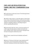 OHIO LAWS AND REGULATIONS EXAM FUNERAL DIRECTING COMPREHENSIVE EXAM 2026