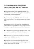 OHIO LAWS AND REGULATIONS EXAM FUNERAL DIRECTING PRACTICE EXAM 2026