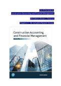 Solution Manual for Construction Accounting and Financial Management 4th Edition by Steven J&period; Peterson &vert; Chapters 1&ndash;18 &vert; Complete Version