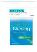 Test Bank For Psychiatric Mental Health Nursing&comma; 10th Edition by Sheila L&period; Videbeck&vert; All Chapters 1-24&vert; 9781975239152&vert; UPDATED
