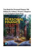 Test Bank for Personal Finance 9th Edition by Arthur J&period; Keown &vert; Chapters 1&ndash;17 &vert; Complete Exam Prep