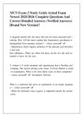 MCN Exam 2 Study Guide Actual Exam Newest 2025 &sol;2026 Complete Questions And Correct Detailed