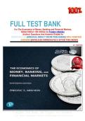 FULL TEST BANK For The Economics of Money&comma; Banking and Financial Markets&comma; Global Edition 13th Edition by Frederic Mishkin  &lpar;Author&rpar; Questions And Answers Graded A&plus;
