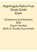 Nightingale Pathophysiology Final Study Guide &ndash; Nursing Exam Review PDF
