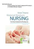 Full Test Bank &mdash; Davis Advantage for Maternal-Newborn Nursing&colon; Critical Components of Nursing Care&comma; 4th Edition by M&period; Terese Verklan&comma; Marcia L&period; London&comma; and Janice L&period; Durham &vert; Verified Questions&comma; Answers & Rationales &lpar;2025 Edition&rpar;
