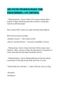 Advanced Pharmacology for Prescribers &lpar;1st Edition&rpar;