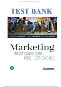 Test Bank for Marketing&colon; Real People&comma; Real Choices&comma; 10th Edition by Michael R&period; Solomon&comma; Greg W&period; Marshall and Elnora W&period; Stuart
