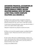 ADVANCED FINANCIAL ACCOUNTING IN CANADA 1E NATHALIE JOHNSTONE KRISTIE DEWALD CHERYL WILSON SOLUTION MANUAL WITH TEST BANK LATEST FINAL PAPER COMPLETE SOLUTIONS 2026 GRADED A&plus;