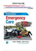Prehospital Emergency Care Test Bank 11th Edition &vert; Mistovich&comma; Karren & Hafen