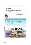 TEST BANK For Your Health Today Choices in a Changing Society&comma; 8th Edition by Teague Michael&comma; Verified Chapters 1 - 18&comma; Complete Newest Version