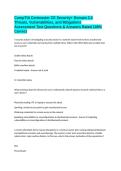 CompTIA Certmaster CE Security&plus; Domain 2&period;0 Threats&comma; Vulnerabilities&comma; and Mitigations Assessment Test Questions & Answers Rated 100&percnt; Correct