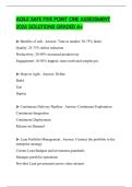 AGILE SAFE FIVE POINT ONE ASSESSMENT 2026 SOLUTIONS GRADED A&plus;