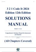 Complete Solutions Manual - 3-2-1 Code It&excl; 2024 Edition&comma; 12th Edition &ndash; Michelle A&period; Green &ndash; ISBN 9780357932209 &lpar;Full Chapters 1&ndash;20 Covered&rpar;