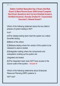 Zabbix Certified Specialist Day 4 Exam &vert;&vert;Verified  Exam&excl;&excl;&excl;&vert;&vert; Most Recent Exam 2026 Actual Complete  Real Exam Questions And Correct Detailed Answers  &lpar;Verified Answers&rpar; &vert; Already Graded A&plus; &vert; Guaranteed  Success&excl;&excl; &vert; Newest Exam&excl;&excl;&excl; 