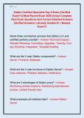 Zabbix Certified Specialist Day 5 Exam &vert;&vert;Verified  Exam&excl;&excl;&excl;&vert;&vert; Most Recent Exam 2026 Actual Complete  Real Exam Questions And Correct Detailed Answers  &lpar;Verified Answers&rpar; &vert; Already Graded A&plus; &vert; Newest  Exam&excl;&excl;&excl; 