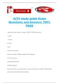 JLTV study guide Exam Questions and Answers 100&percnt; PASS