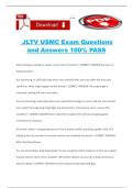 JLTV USMC Exam Questions and Answers 100&percnt; PASS