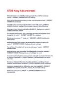 ATO2 Navy Advancement Questions and Answers Best rated A&plus; Guaranteed Success Latest Update