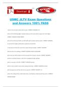 USMC JLTV Exam Questions and Answers 100&percnt; PASS
