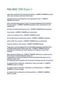 FAU BSC 1005 Exam 3  Questions And Answers Rated A&plus; New Update Assured Satisfaction